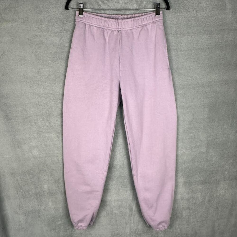 Tna Extra Fleece Sweatpants Womens Extra Small Purple Boyfriend Comfort Lounge - Picture 1 of 14